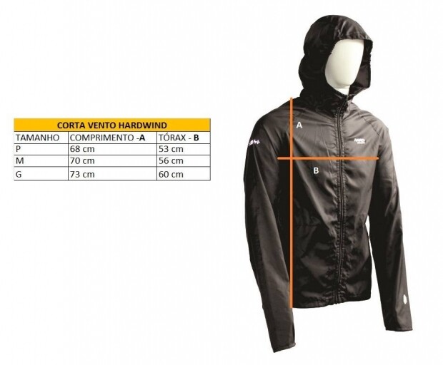 Jaqueta Hard Corta Vento Hardwind Masc - Preto
