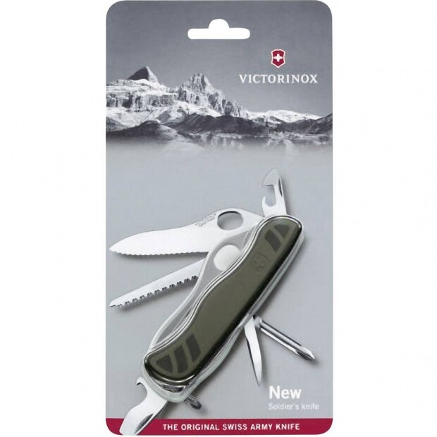 Canivete Victorinox New Soldier 10 Funes Verde Militar