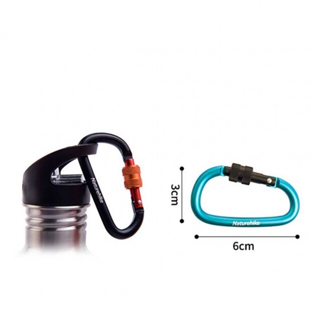 Mini Mosqueto Chaveiro Naturehike Screw 6 cm