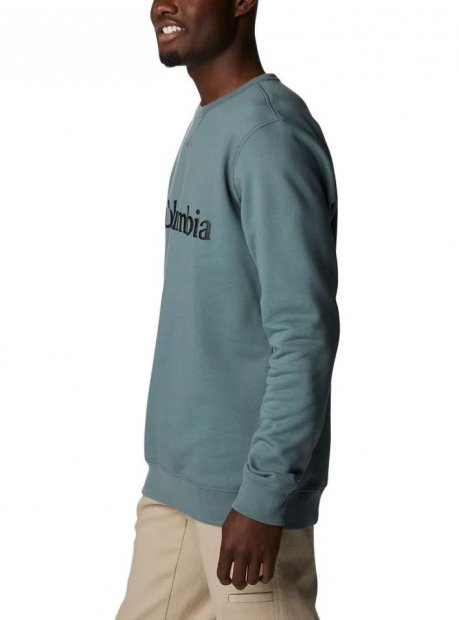 Blusa Columbia Logo Fleece Crew Masc - Verde
