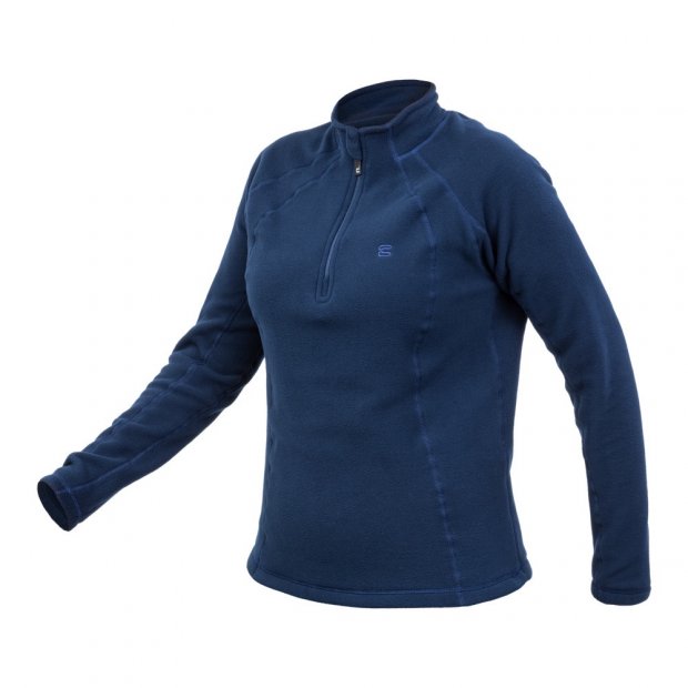 Blusa Curtlo Zip Thermofleece Fem - Azul Marinho