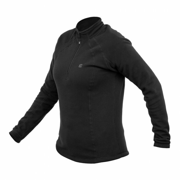 Blusa Curtlo Zip Thermofleece Fem - Preto