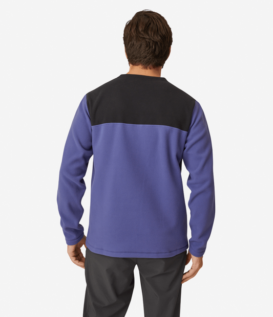 Blusa The North Face Fleece TKA Glacier Crew Masc - Cave Blue