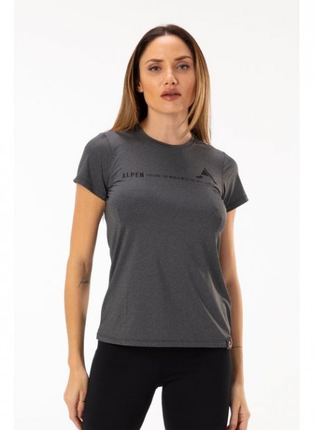 Camisa Alpen UV Dry High Fem - Mescla Escuro