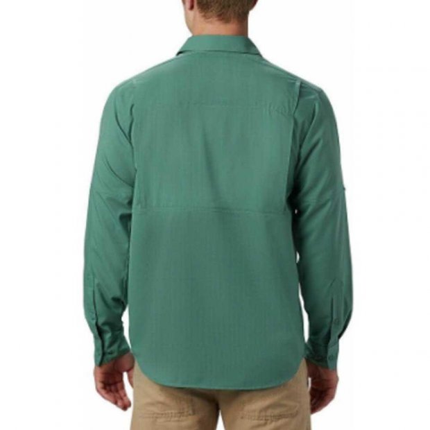 Camisa Columbia Silver Ridge 2.0 Long Sleeve Shirt Masc - Verde G