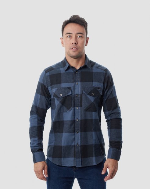 Camisa Invictus Lumberjack Flanela - Azul