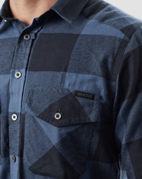 Camisa Invictus Lumberjack Flanela - Azul