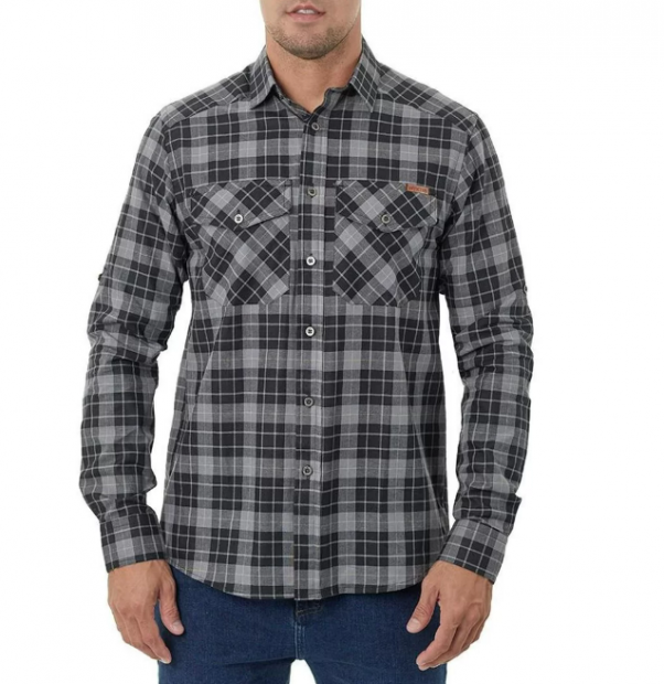 CAMISA INVICTUS LUMBERJACK TEXAS CINZA