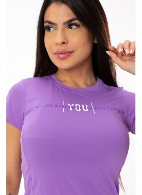Camiseta Alpen UV Dry Fit Fem - Roxo