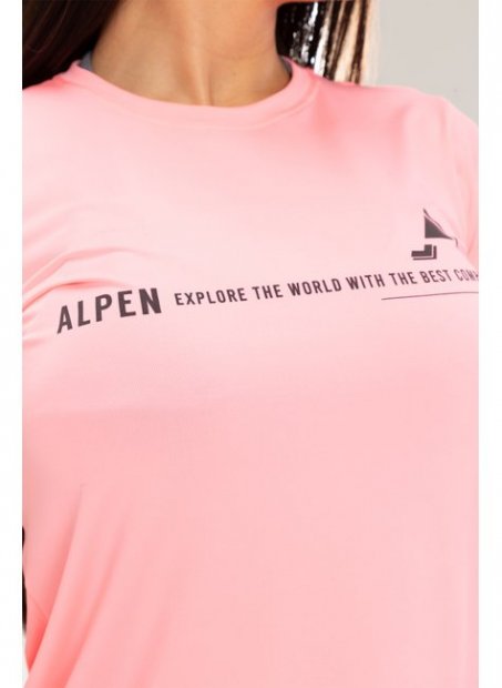Camiseta Alpen Uv Dry Low Fem - Rosa Neon