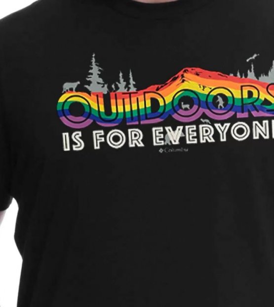 Camiseta Columbia All For Outdoor Pride Masc - Preto