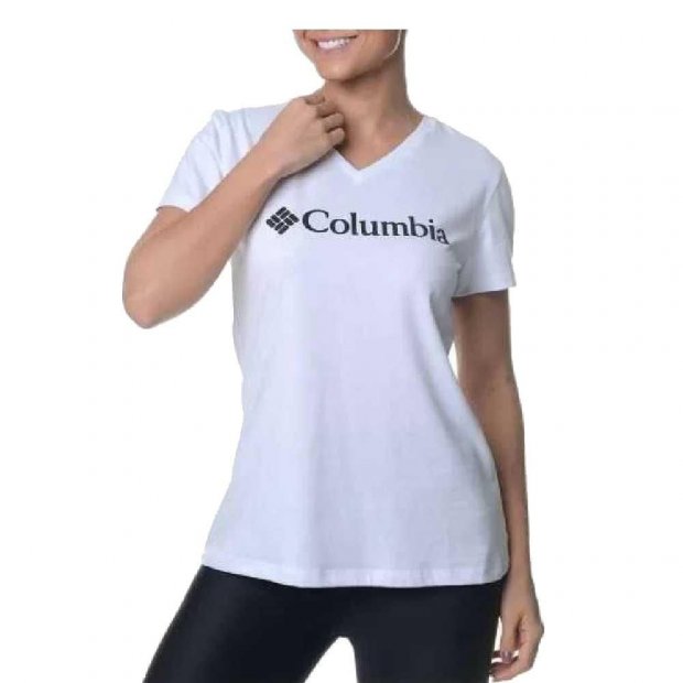 Camiseta Columbia CSC Basic Logo Fem Branca