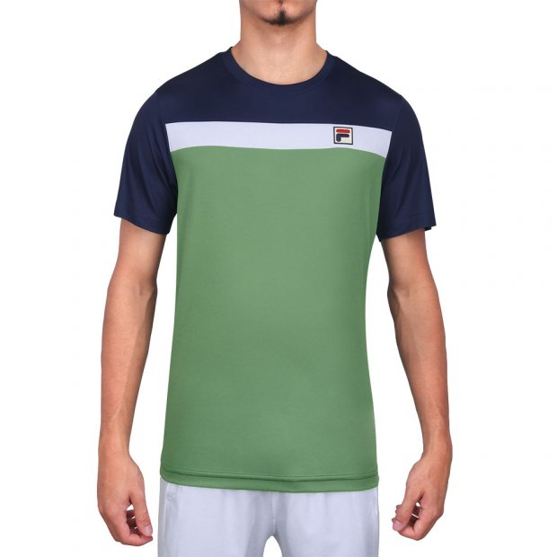 Camiseta Fila Aztec Print Masc - Marinho/Branco/Verde
