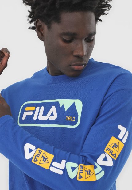 Camiseta Fila Trek Masc - Azul