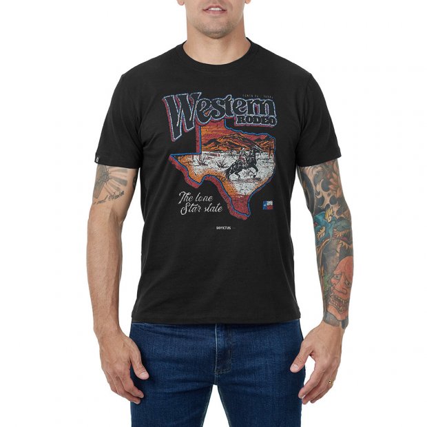Camiseta Invictus Concept Western Masc - Preto