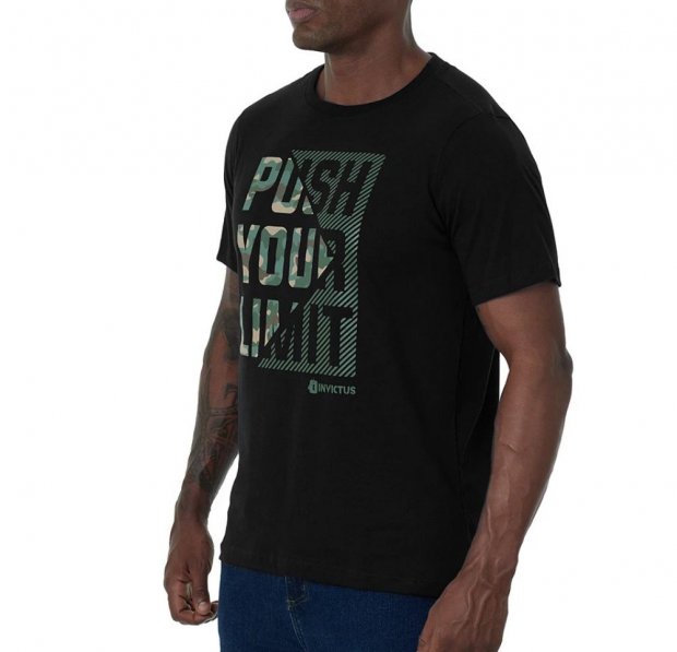 Camiseta Invistus Concept Limit Masc - Preta