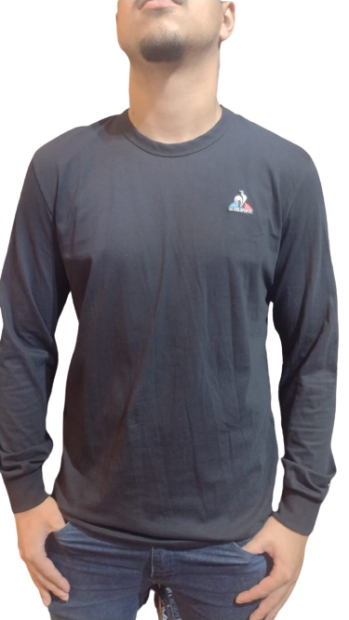 Camiseta Le Coq Ess Tee LS N3 M BLACK