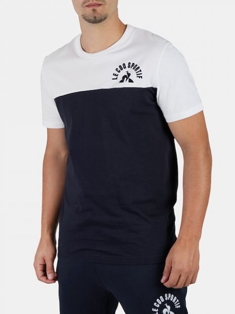 Camiseta Le Coq Sportif ESS BAT BICOLOR WHITE TL10373