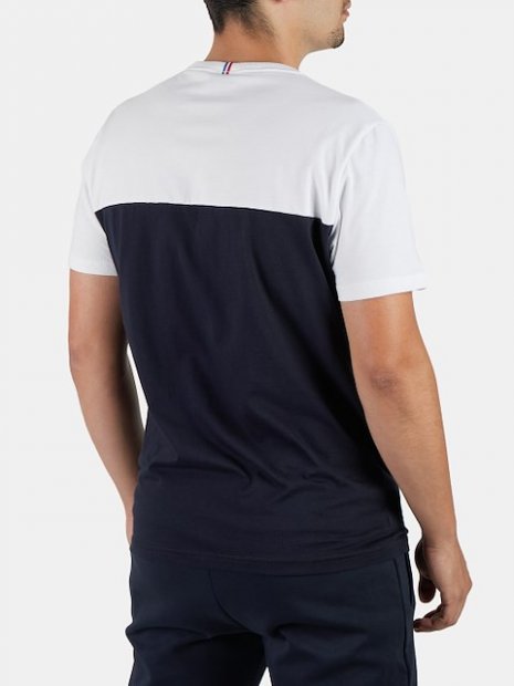 Camiseta Le Coq Sportif ESS BAT BICOLOR WHITE TL10373