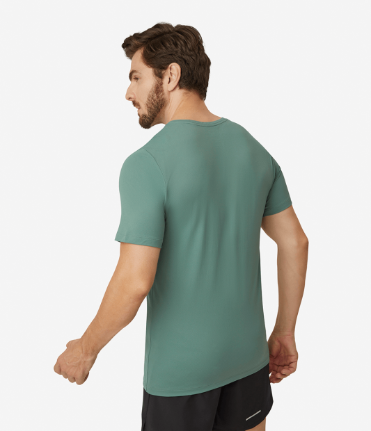 Camiseta The North Face Hyper Tee Crew Dark Sage Masc - Verde