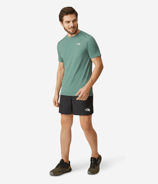Camiseta The North Face Hyper Tee Crew Dark Sage Masc - Verde