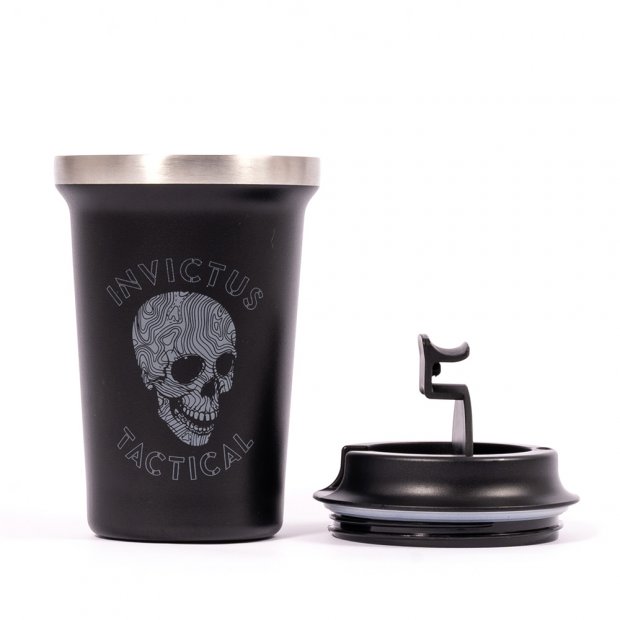 Copo Invictus Racon Skull 350 ML Preto