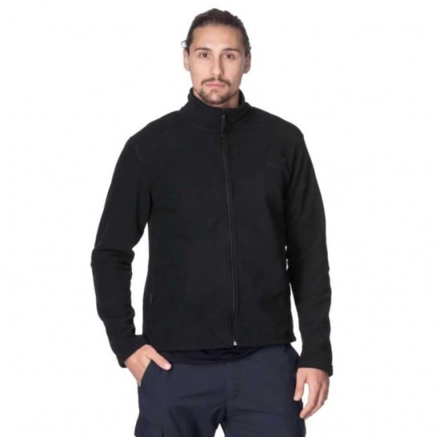 Jaqueta Solo Microfleece Warm Masc - Preta