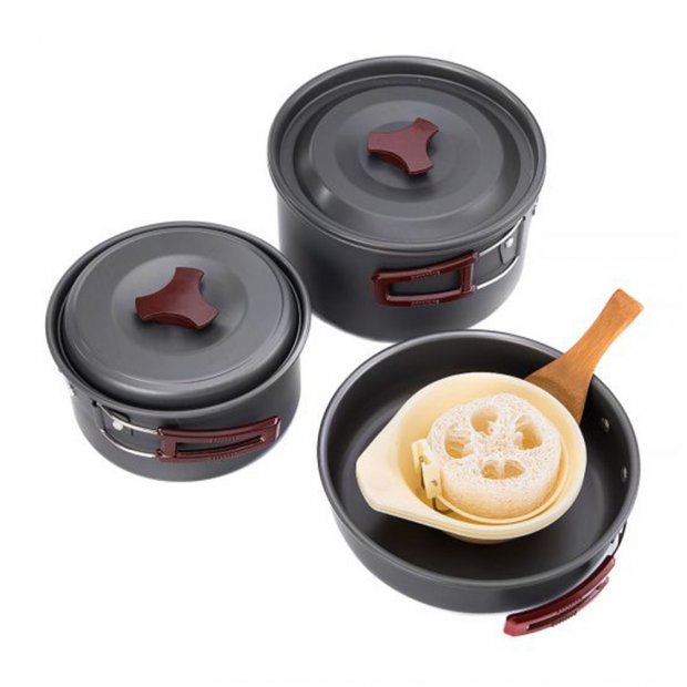 Kit de Panelas Naturehike Camping Cook