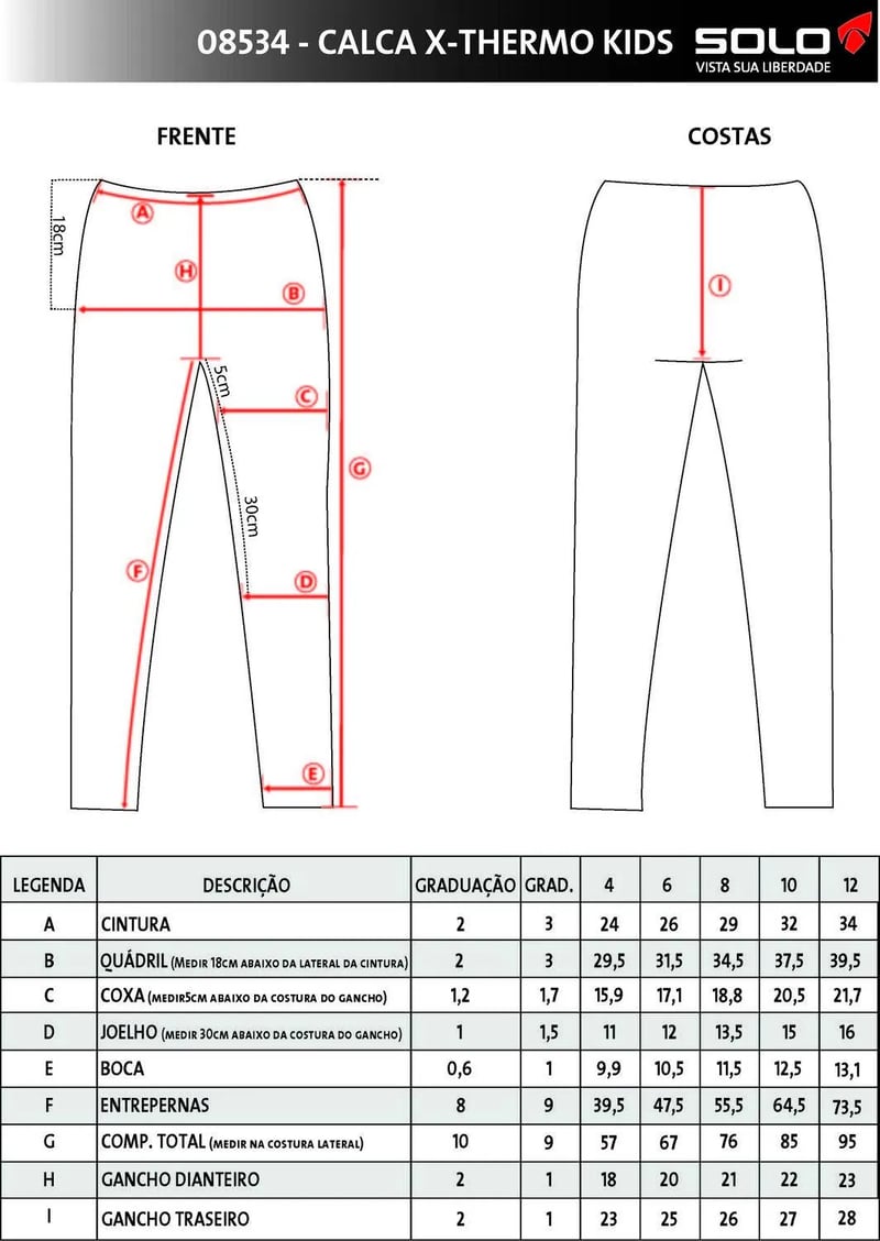 Calça Solo X-Thermo DS Kids - Preta