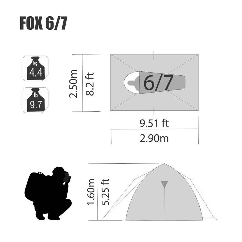 Barraca NTK Fox 6/7 Pessoas