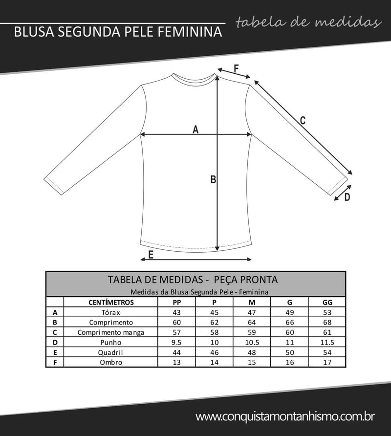 Blusa Conquista Arctic Fem - Segunda Pele Térmica - Preto