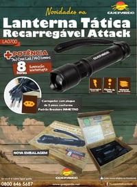 Lanterna Tática Guepardo Attack Recarregável