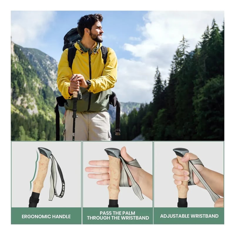 Bastão de Caminhada Sendas Trail Pro 7075