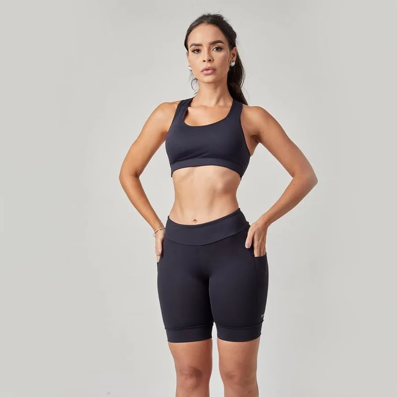 Bermuda 4Climb Runners Fem - Preto