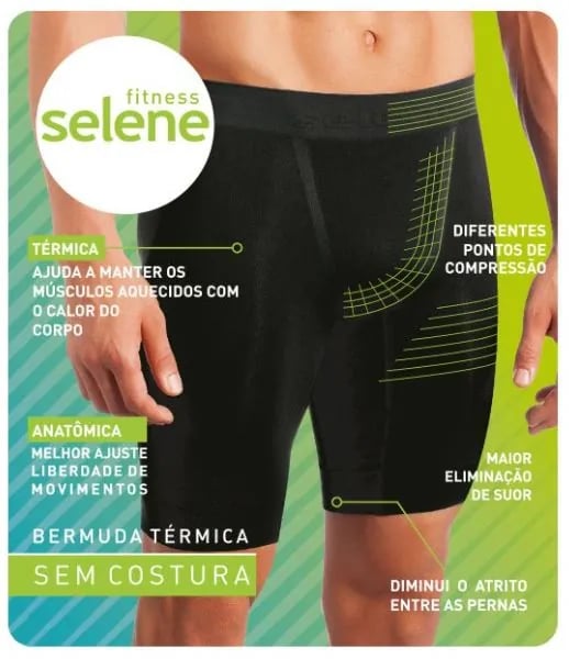 BERMUDA SELENE PERFORMANCE SEM COSTURA - MARINHO