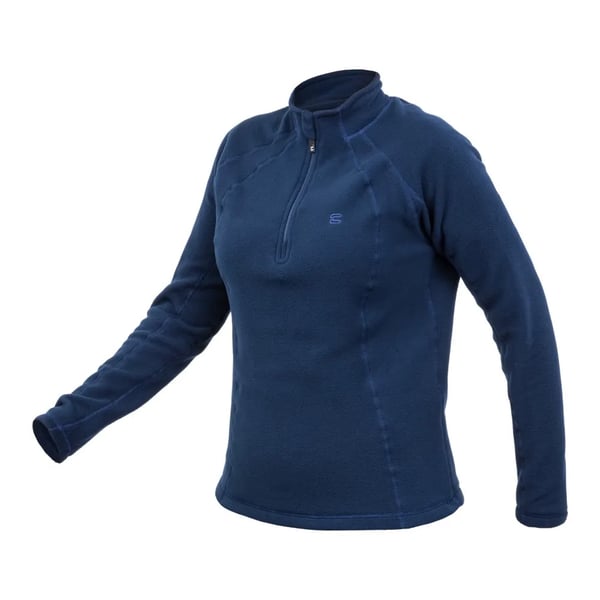 Blusa Curtlo Zip Thermofleece Fem - Azul Marinho