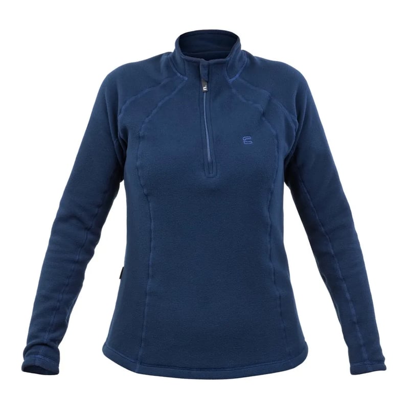Blusa Curtlo Zip Thermofleece Fem - Azul Marinho