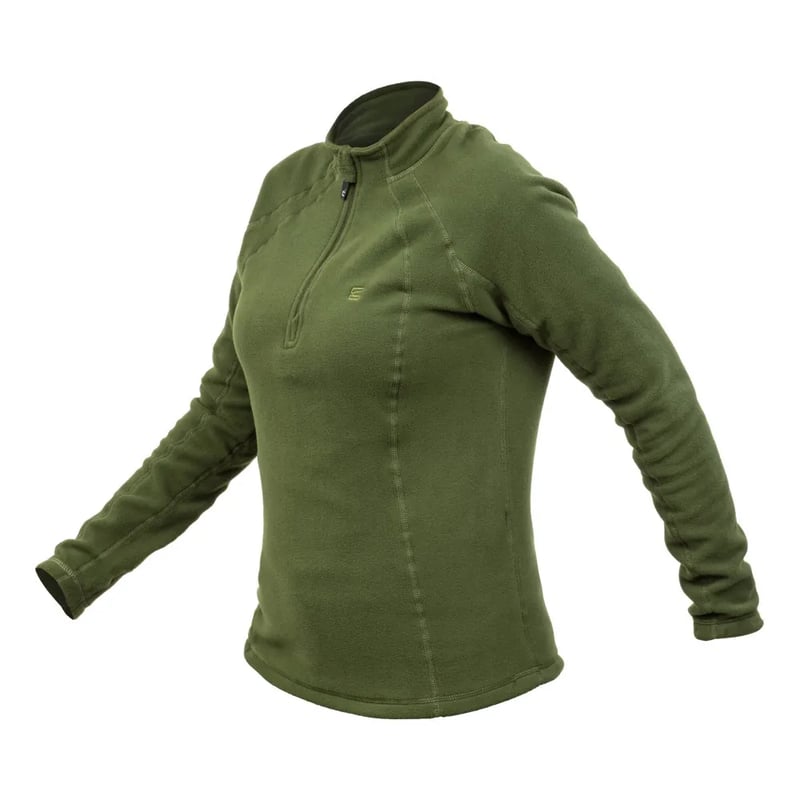 Blusa Curtlo Zip Thermofleece Fem - Verde Musgo