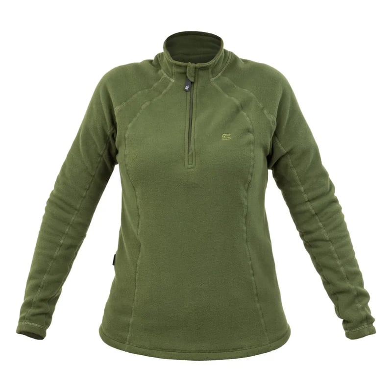 Blusa Curtlo Zip Thermofleece Fem - Verde Musgo