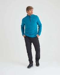 Blusa Galapagos Fleece Makalu Masc - Azul Turquesa