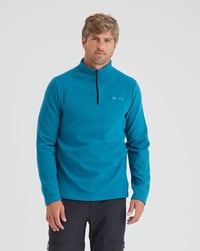 Blusa Galapagos Fleece Makalu Masc - Azul Turquesa