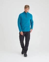 Blusa Galapagos Fleece Makalu Masc - Azul Turquesa