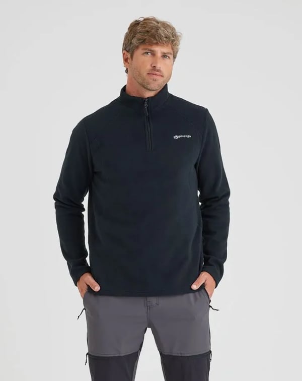Blusa Galapagos Fleece Makalu Masc P - Preto