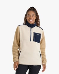 Blusa Galapagos Fleece Sherpa Unissex - Off White e Caqui