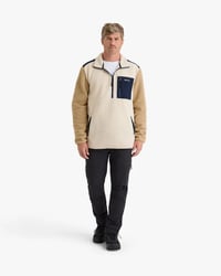 Blusa Galapagos Fleece Sherpa Unissex - Off White e Caqui