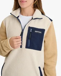 Blusa Galapagos Fleece Sherpa Unissex - Off White e Caqui