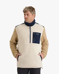 Blusa Galapagos Fleece Sherpa Unissex - Off White e Caqui