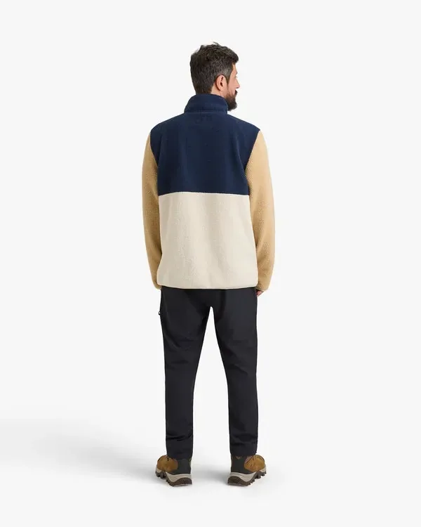 Blusa Galapagos Fleece Sherpa Unissex - Off White e Caqui