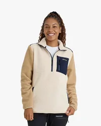 Blusa Galapagos Fleece Sherpa Unissex - Off White e Caqui