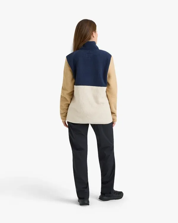 Blusa Galapagos Fleece Sherpa Unissex - Off White e Caqui